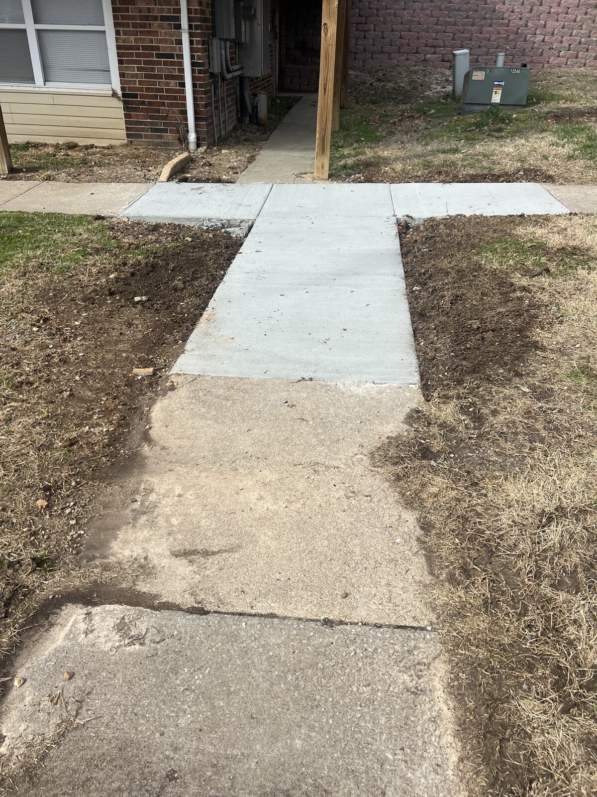 Sidewalk construction